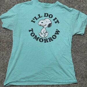 Snoopy Text Graphic Tee